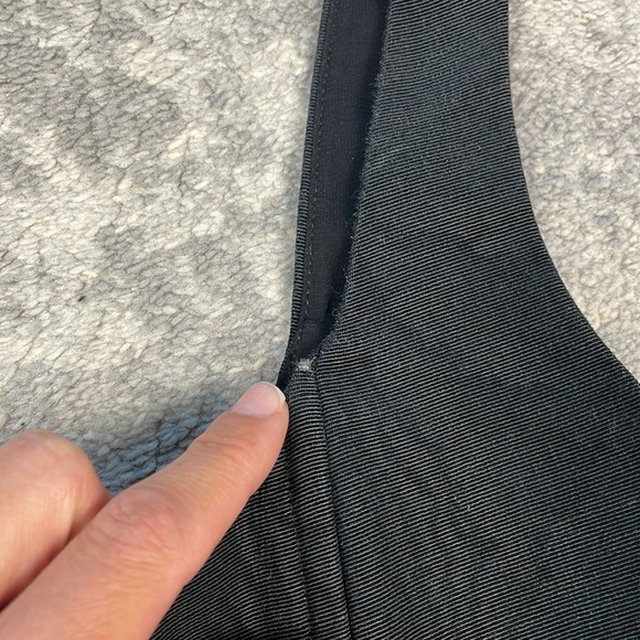 Alice + Olivia Breslin Boned Corset Top Black Wood Grain Look Crop Sz 0 - Picture 12 of 16